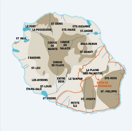 Plan de La Réunion